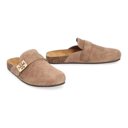 Suede Mules with Round Toeline - Tory Burch - Modalova