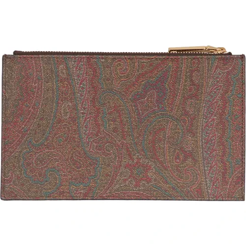 Logo Print Flat Pouch - Etro - Modalova
