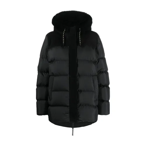 Quilted Hooded Jacket with Shearling Lining - UGG - Modalova
