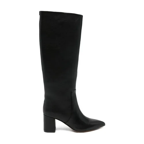 Black Leather Ankle Boots - Twinset - Modalova