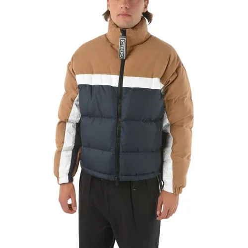 Down Jacket in Blue and White - Iceberg - Modalova