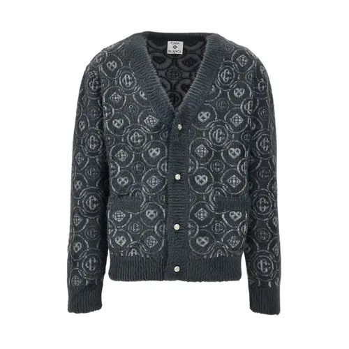Fluffy Monogram Cardigan - Casablanca - Modalova