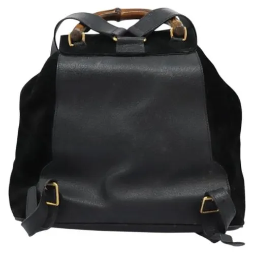 Pre-owned Suede Backpack - Gucci Vintage - Modalova