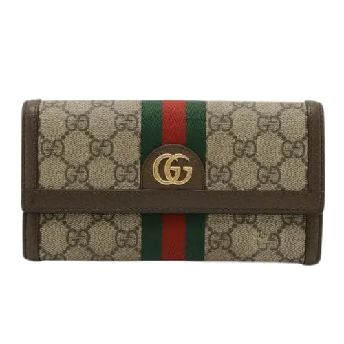 Pre-owned Vintage Canvas Wallet - Gucci Vintage - Modalova