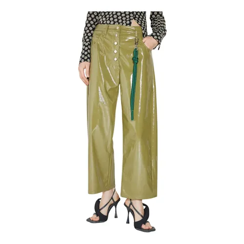 Vinyl Glossy Button Pants - Song for the Mute - Modalova