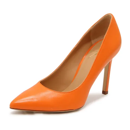 Orange Nappa Leather High Heel Shoes - Roberto Festa - Modalova