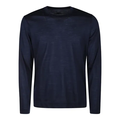 Wool Crew Neck Sweater - Fedeli - Modalova