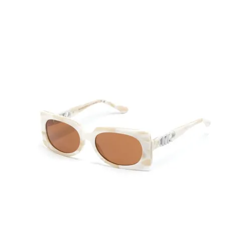 White Sunglasses with Original Case - Michael Kors - Modalova