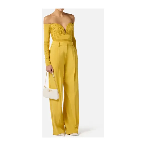 Wide Trousers - Elisabetta Franchi - Modalova
