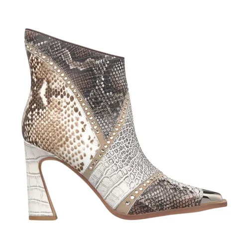 Mixed-heel ankle boot - Alma EN Pena - Modalova