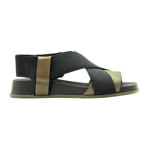 Sandali Atonik nero e verde - Camper - Modalova