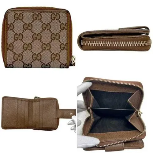 Pre-owned Vintage Canvas Wallet - Gucci Vintage - Modalova