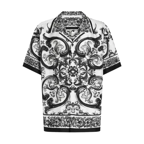 Hawaii Silk Twill Shirt - Dolce & Gabbana - Modalova