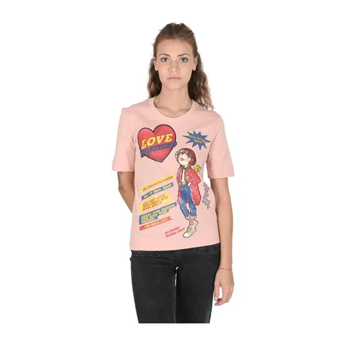 D M Graphic Tee Powder Pink - Love Moschino - Modalova