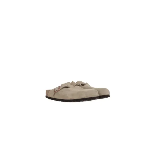 Beige Suede Mule Sandals - Birkenstock - Modalova
