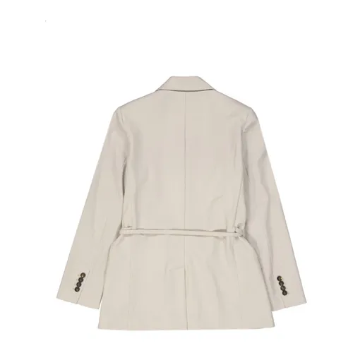 Beige Wool Jacket Elegant Style - Brunello Cucinelli - Modalova