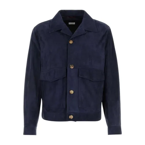Suede Jacket - Brunello Cucinelli - Modalova