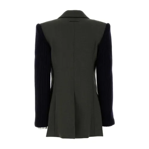 Khaki Wool Blend Blazer - Jean Paul Gaultier - Modalova