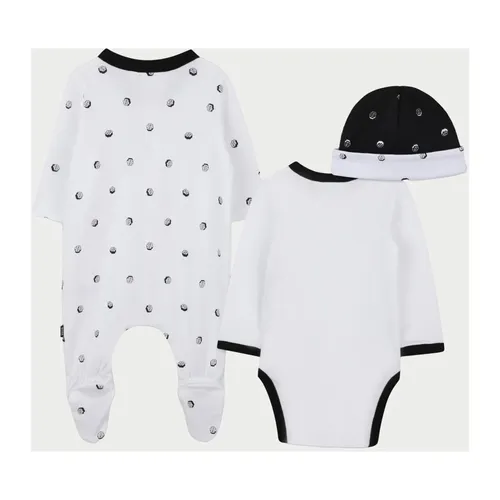 White Baby Set Romper Bodysuit Hats - Hugo - Modalova