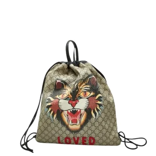 Pre-owned Nylon Backpack - Gucci Vintage - Modalova