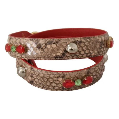 Luxury Python Leather Bag Strap - Dolce & Gabbana - Modalova