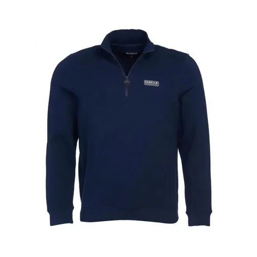 Essential Half Zip Sweatshirt Navy - Barbour - Modalova