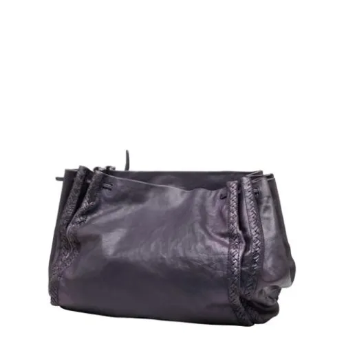 Pre-owned Leather Bucket Bag - Bottega Veneta Vintage - Modalova