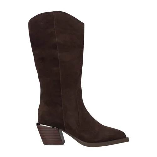 Pointed Toe Heeled Half-Boot - Alma EN Pena - Modalova