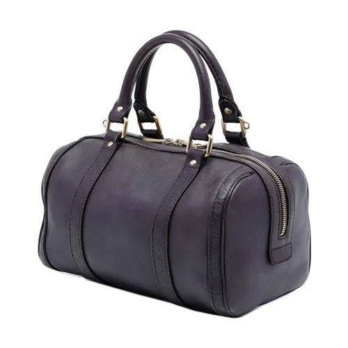 Pre-owned Leather Boston Bag - Gucci Vintage - Modalova