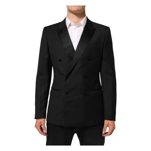 Martini Double-Breasted Suit Blazer - Dolce & Gabbana - Modalova