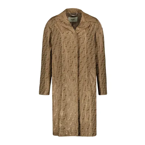 Jacquard Coat with FF Print - Fendi - Modalova