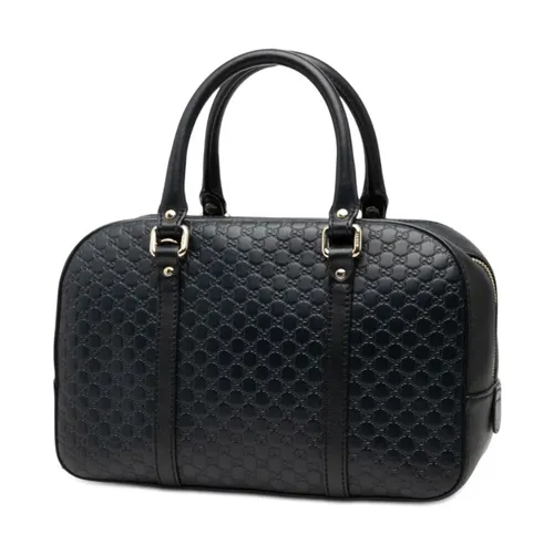 Pre-owned Leather Top Handle Bag - Gucci Vintage - Modalova