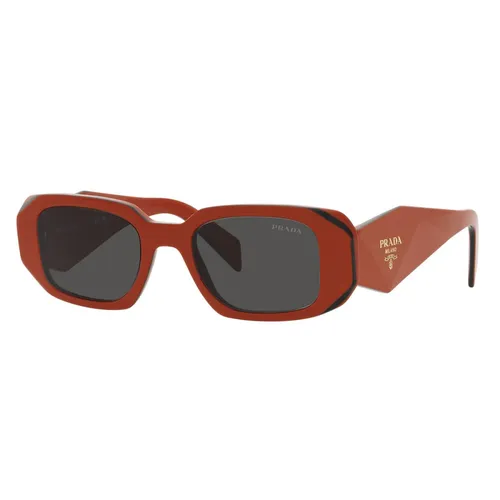 Rectangular Sunglasses with Orange Frame - Prada - Modalova