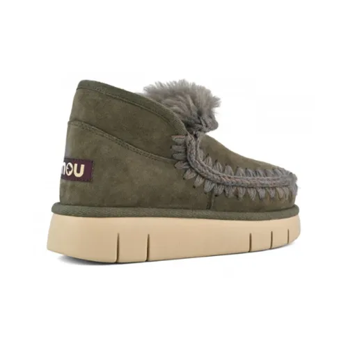 Green Suede Ankle Boot Sneakers - Mou - Modalova