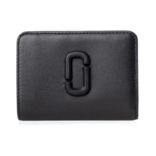 Black Leather Bi-Fold Wallet - Marc Jacobs - Modalova