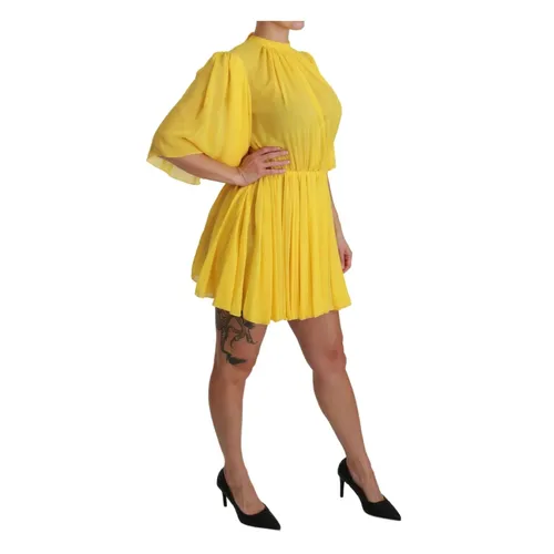 Pleated A-line Mini Dress - Dolce & Gabbana - Modalova