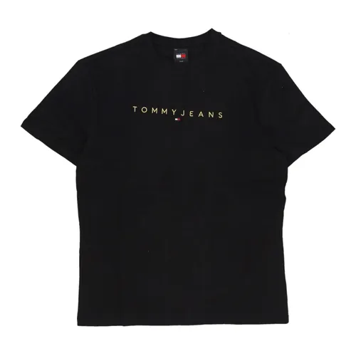 Gold Linear Logo Tee - Tommy Hilfiger - Modalova
