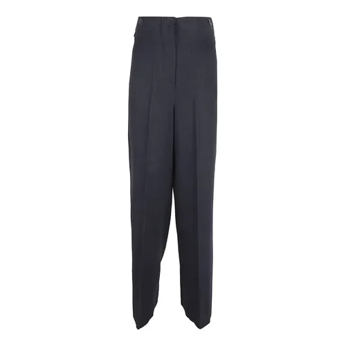 Blue Olio Trousers - Max Mara - Modalova