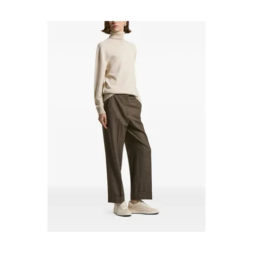Cuffed-Hem Trousers - Peserico - Modalova