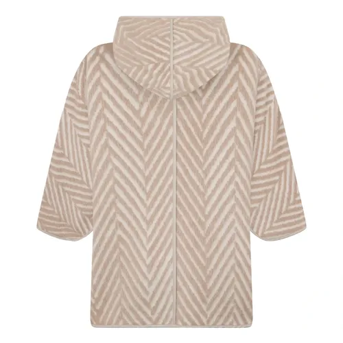 Oversized Coat With Zigzag Pattern - Peserico - Modalova