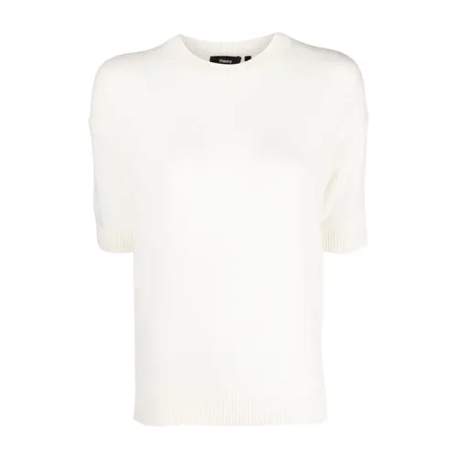 Short-Sleeve Cashmere Tee - Theory - Modalova