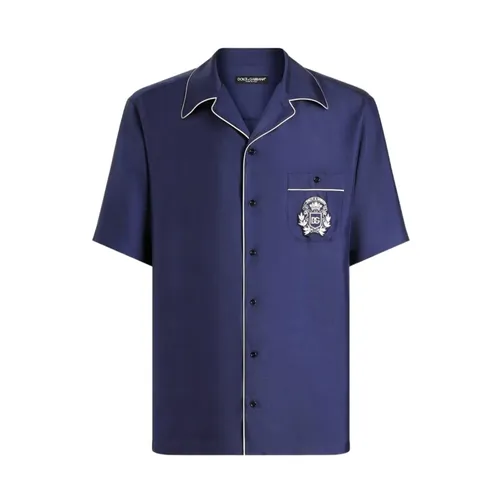 Crest Silk Shirt - Dolce & Gabbana - Modalova
