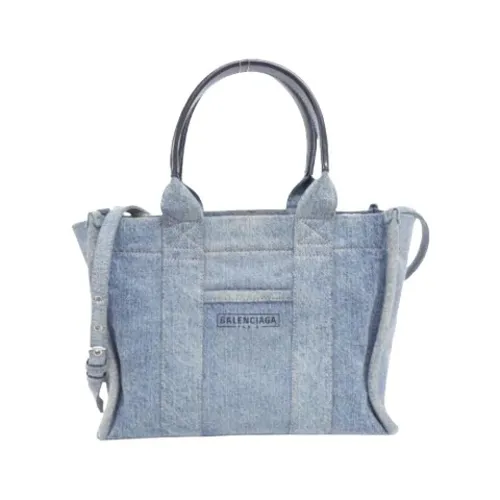 Pre-owned Denim Tote Bag - Balenciaga Vintage - Modalova
