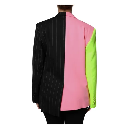 Patchwork Embellished Coat Jacket - Dolce & Gabbana - Modalova