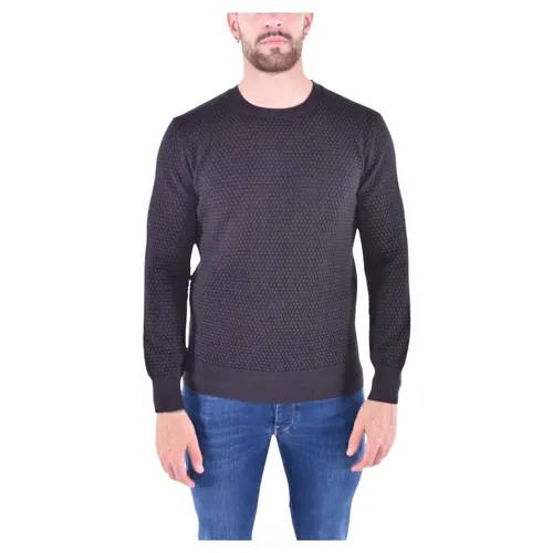 Patterned Crew Neck Sweater - Kangra - Modalova