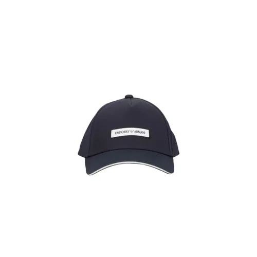 Navy Blue Visor Cap - Emporio Armani - Modalova