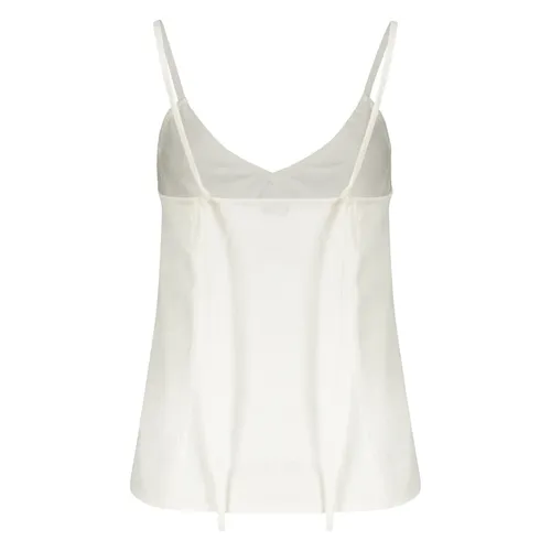 Pleated V-neck Linen Tank Top - Ambush - Modalova