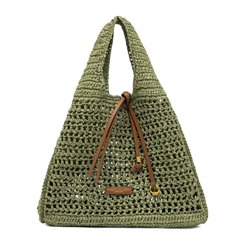 Nefeli Crochet Straw Tote - Gianni Chiarini - Modalova