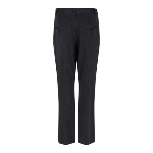 Black Tailored Trousers with White Stripes - Isabel Marant - Modalova