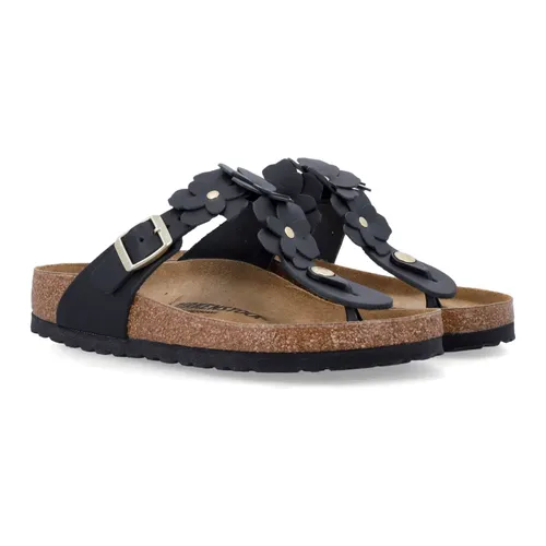 Gizeh Flower Leather Black - Birkenstock - Modalova
